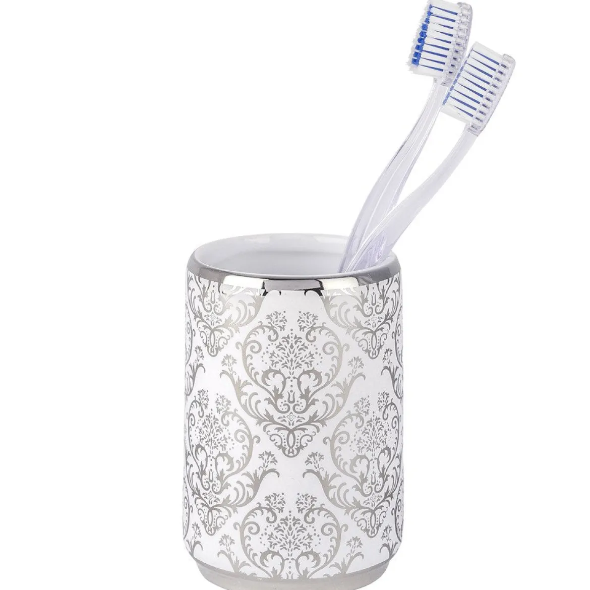 Pojemnik na szczoteczki do zębów BAROCK SILVER, WENKO