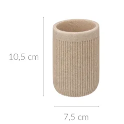 Pojemnik na szczoteczki do zębów, ONYX, łupek, Ø 7 cm