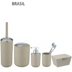 Pojemnik na szczotkę BRASIL + szczotka WC, WENKO