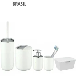 Pojemnik na szczotkę BRASIL + szczotka WC, WENKO