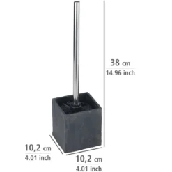Pojemnik na szczotkę SLATE ROCK + szczotka WC, WENKO