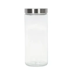 Pojemnik na żywność szklany z pokrywą ze stali nierdzewnej, 2000 ml