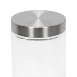 Pojemnik na żywność szklany z pokrywą ze stali nierdzewnej, 2000 ml