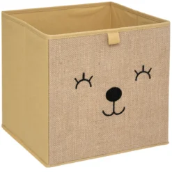 Pojemnik na zabawki jutowy HAPPY PUPPY, 29 x 29 cm