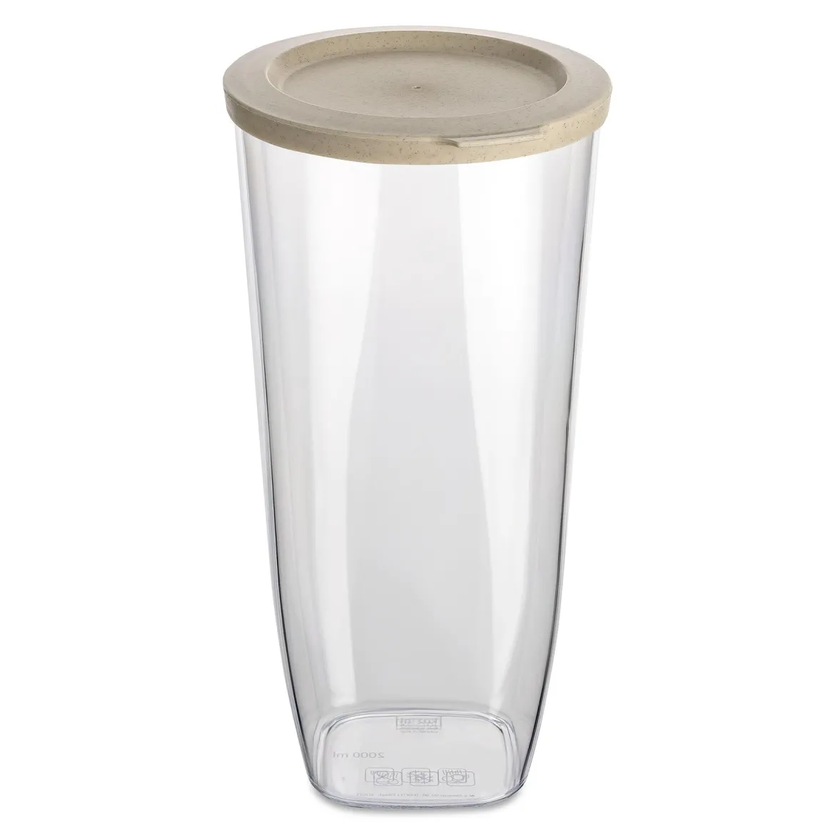 Pojemnik plastikowy na żywność sypką CONNECT, hermetyczny, 2000 ml, KOZIOL