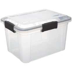 Pojemnik plastikowy z pokrywą PROTECT, 18 l
