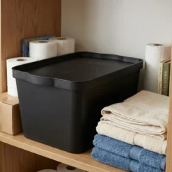 Pojemnik z pokrywą zamykany COMPACT, 24 l