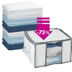 Pokrowiec na pościel, ubrania SOFT + worek próżniowy, rozmiar S, WENKO