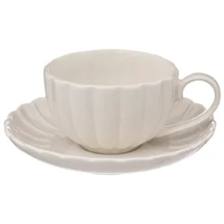 Porcelanowa filiżanka ze spodkiem ROMY, Ø 6 cm