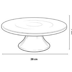 Porcelanowa patera MERT, Ø 28 x 9 cm, biała