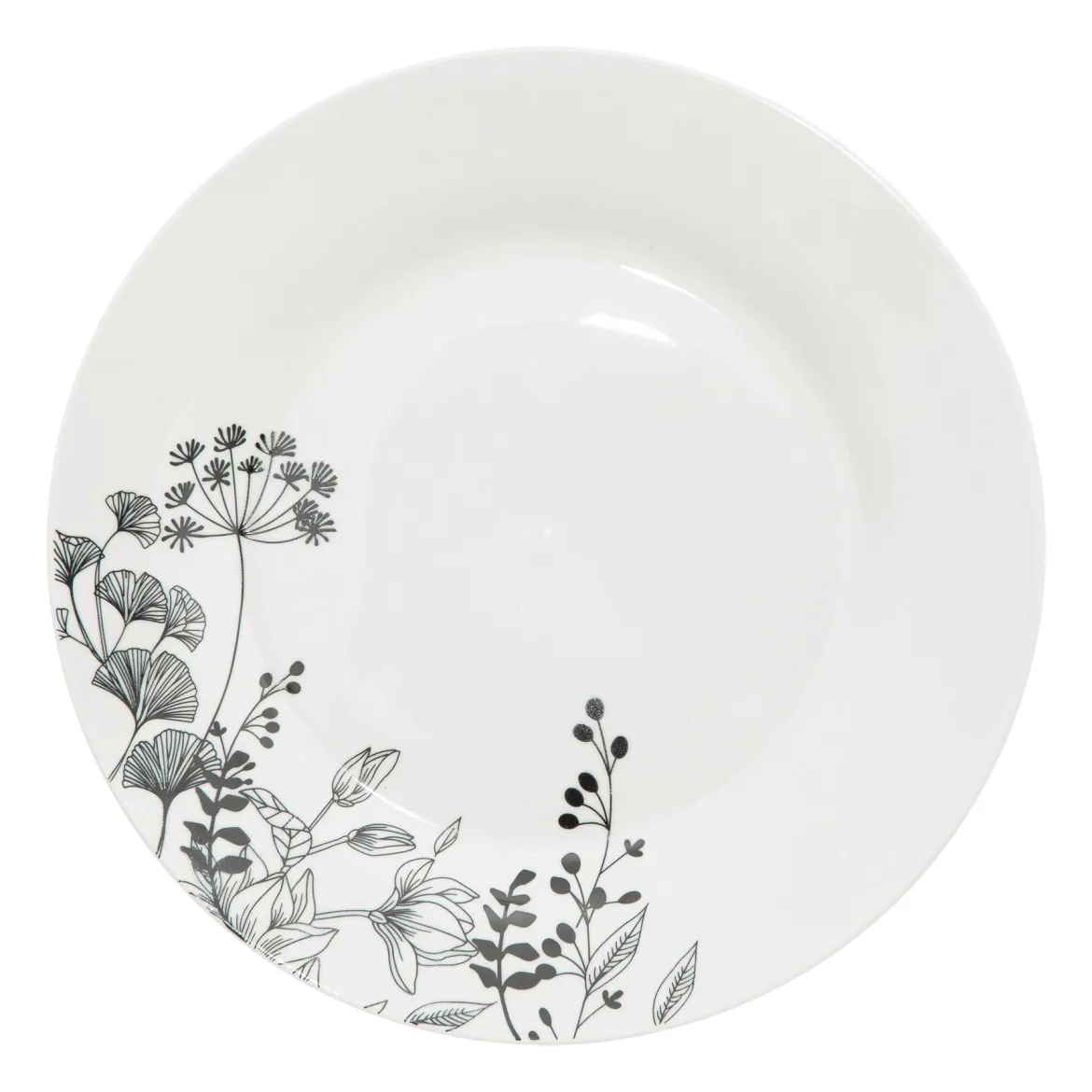 Porcelanowa zastawa dla 6 osób WHITE FLORAL, 18 elementów