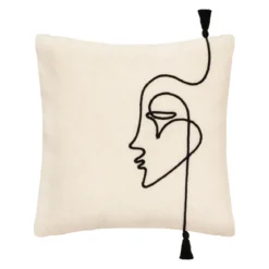 Poszewka dekoracyjna FACE, 40 x 40 cm
