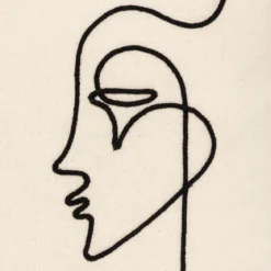Poszewka dekoracyjna FACE, 40 x 40 cm