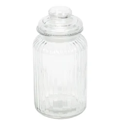 Prążkowany słoik ze szczelną pokrywką, 1000 ml