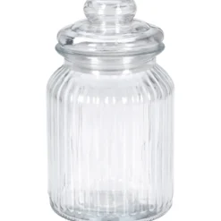 Prążkowany słoik ze szczelną pokrywką, 750 ml