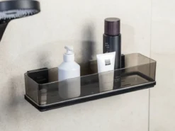 Prostokątna półka łazienkowa QUADRO, Vacuum-Loc, pod prysznic, WENKO