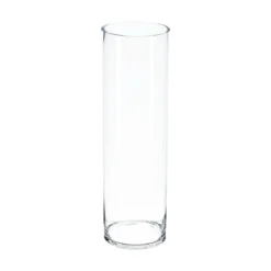 Przezroczysty wazon cylindryczny, wys. 50 cm, szkło