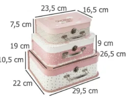 Pudełka kartonowe ozdobne, 3 rozmiary