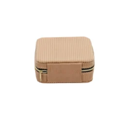 Pudełko na biżuterię, sztruks, 12 x 12 x 5 cm