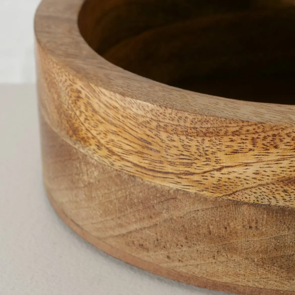 Pudełko okrągłe KABIR, drewno mango, Ø 19 cm