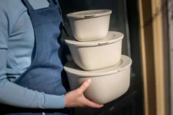 Pudełko z pokrywką 1l + 2l + 4l, CONNECT BOX SET STOCKHOLM, zestaw 3 sztuki, KOZIOL