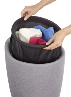 Pufa CANDY - kosz na pranie, 2w1, WENKO