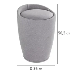 Pufa CANDY - kosz na pranie, 2w1, WENKO