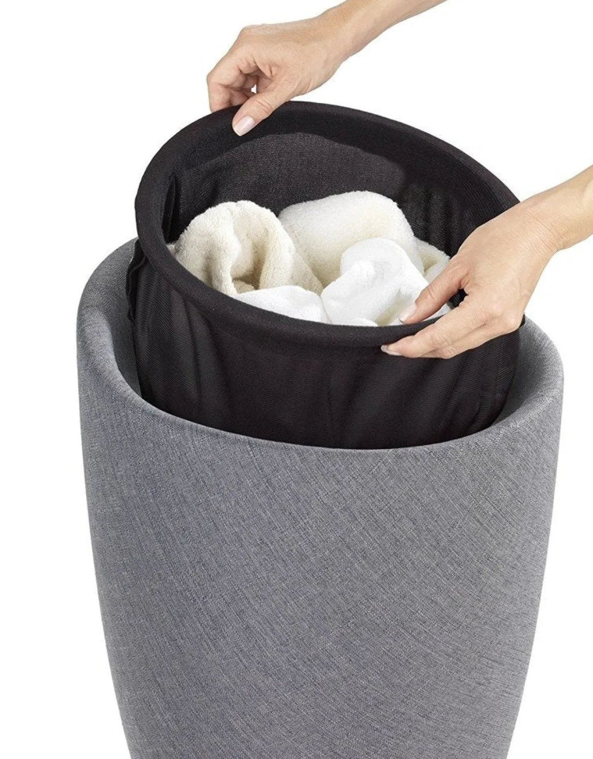 Pufa CANDY - kosz na pranie, 2w1, WENKO