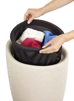 Pufa CANDY - kosz na pranie, 2w1, WENKO