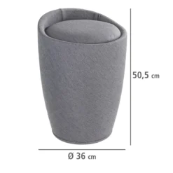 Pufa CANDY - kosz na pranie, 2w1, WENKO