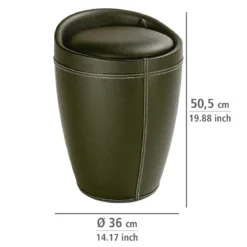 Pufa CANDY ze schowkiem - kosz na pranie, 2 w 1, WENKO