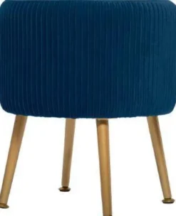 Pufa do salonu SOLARO, Ø 35 cm
