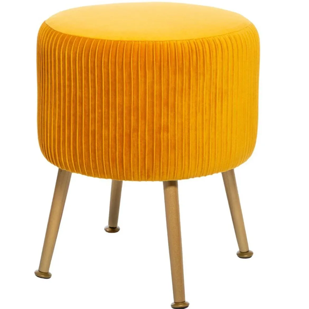 Pufa do salonu SOLARO, Ø 35 cm