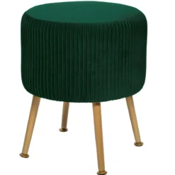 Pufa do salonu SOLARO, Ø 35 cm