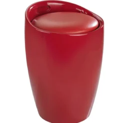 Pufa i kosz na pranie CANDY, nowoczesny taboret do łazienki 2w1, WENKO