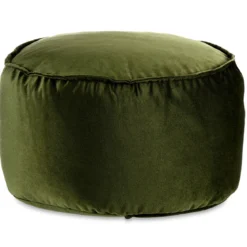 Pufa obita aksamitem, Ø 60 cm