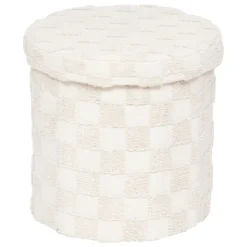 Pufa okrągła składana PASTI tuftowana, Ø 38 cm