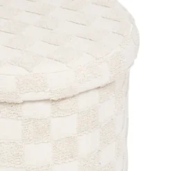Pufa okrągła składana PASTI tuftowana, Ø 38 cm