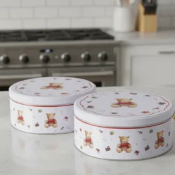 Puszka na ciastka BAILEY, ręcznie malowana, 2 szt