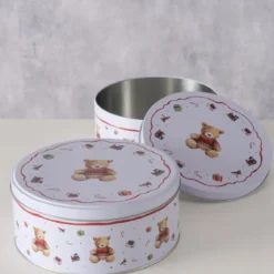 Puszka na ciastka BAILEY, ręcznie malowana, 2 szt
