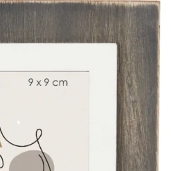 Ramka na 2 zdjęcia domek, stojąca, metal i MDF