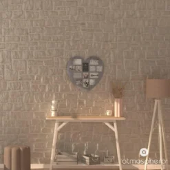 Ramka na zdjęcia drewniana SERCE, ramki do zdjęć, multirama