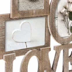 Ramka na zdjęcia LOVE z miejscem na 6 fotografii