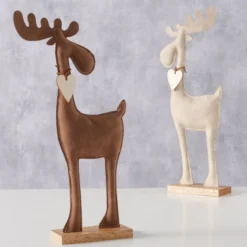 Ręcznie robiona figurka renifera BOONER, 34 cm