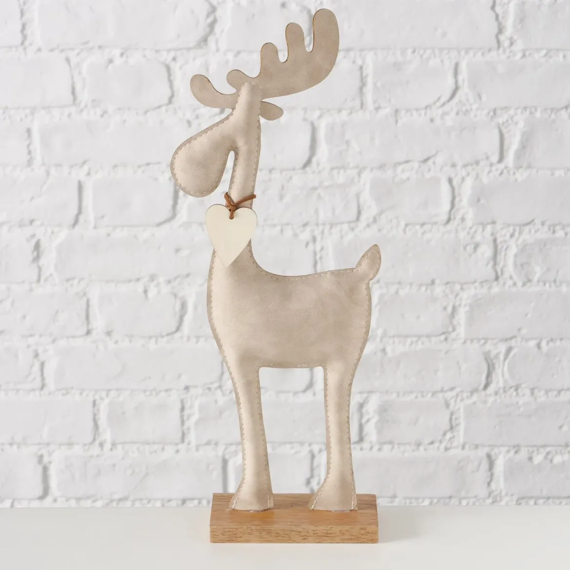 Ręcznie robiona figurka renifera BOONER, 34 cm
