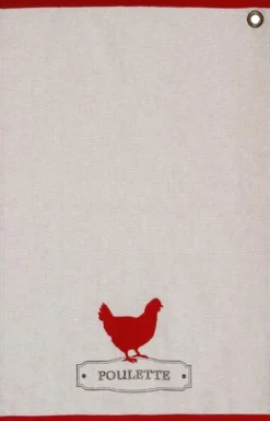 Ręczniki kuchenne bawełniane POULETTE, 45 x 70 cm, 2 sztuki