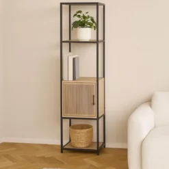 Regał biblioteczka z szafką KASTO, 43 x 33 x 153 cm