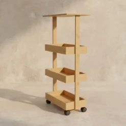 Regał kuchenny na kółkach HYGA, 87,5 cm