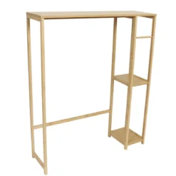 Regał nad pralkę toaletę TRINIDAD, bambus/MDF, 79 x 23 x 95 cm