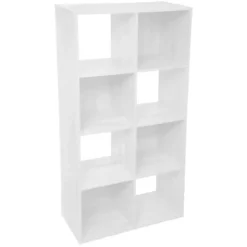 Regał na książki, 8 półek, MDF, 68x32x134 cm